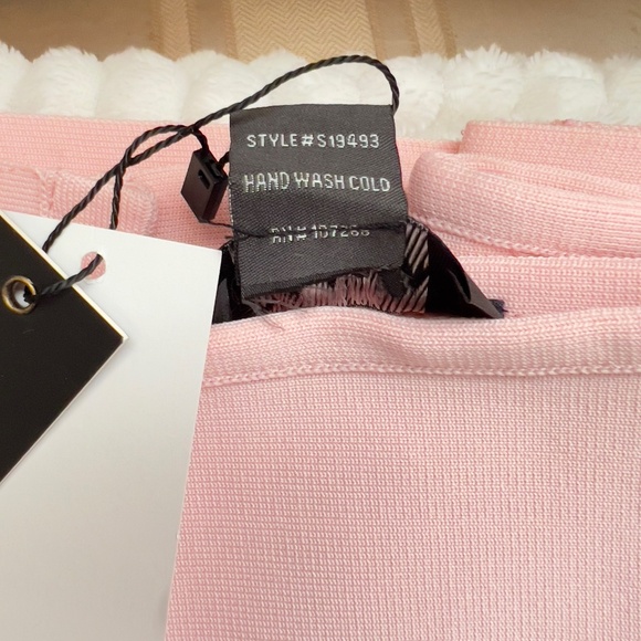 A060 Gracia QuietLuxury OfficeChic High-Waist Pink Pencil Skirt 1XL NWT - Picture 4 of 5